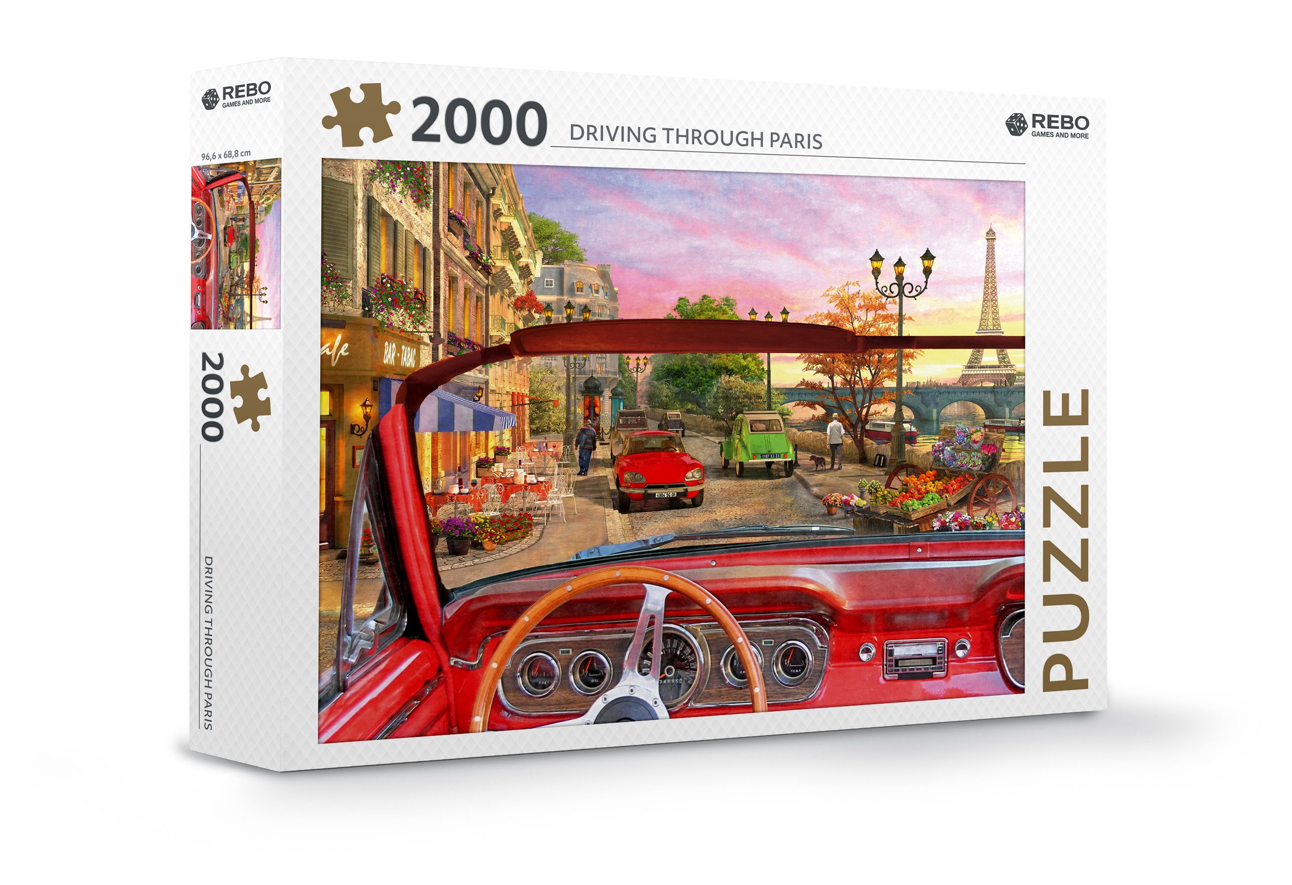Rebo legpuzzel 2000 stukjes - Driving through Paris