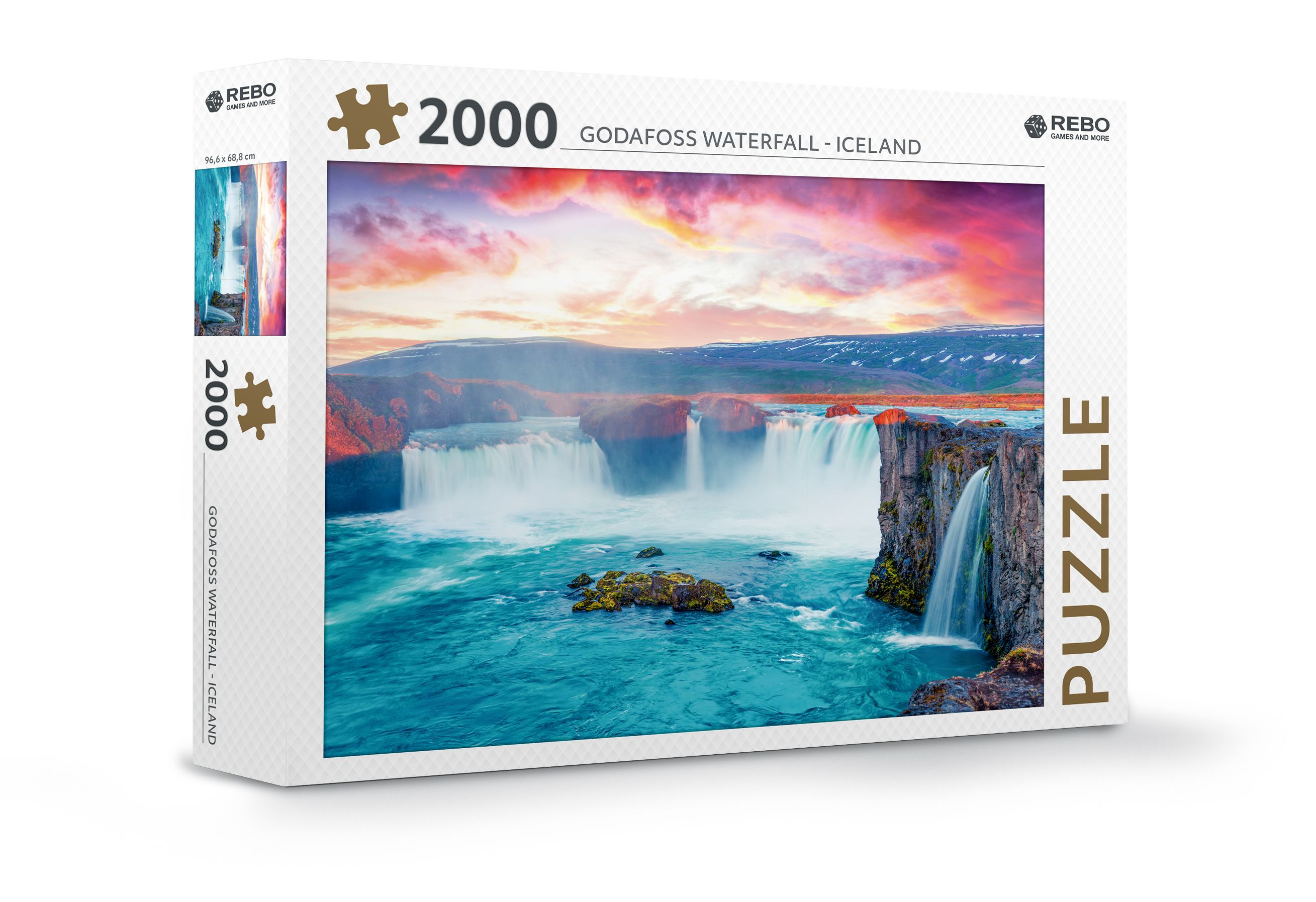 Rebo legpuzzel 2000 stukjes - Godafoss waterfall
