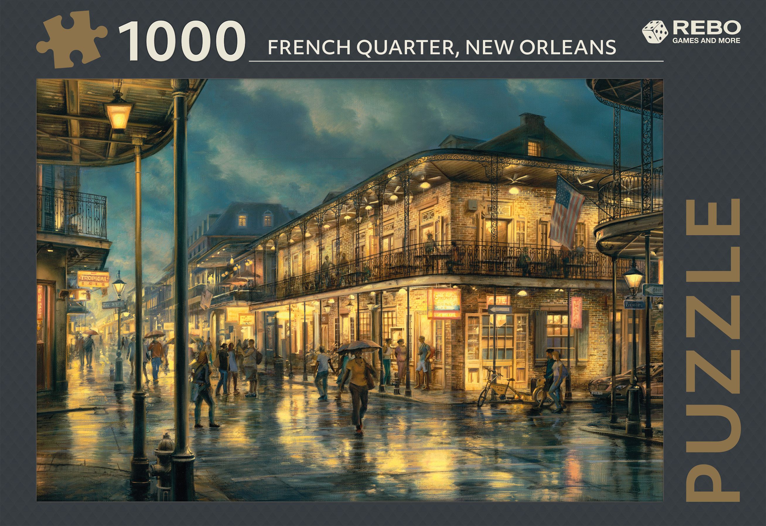 Rebo legpuzzel 1000 stukjes - French Quarter