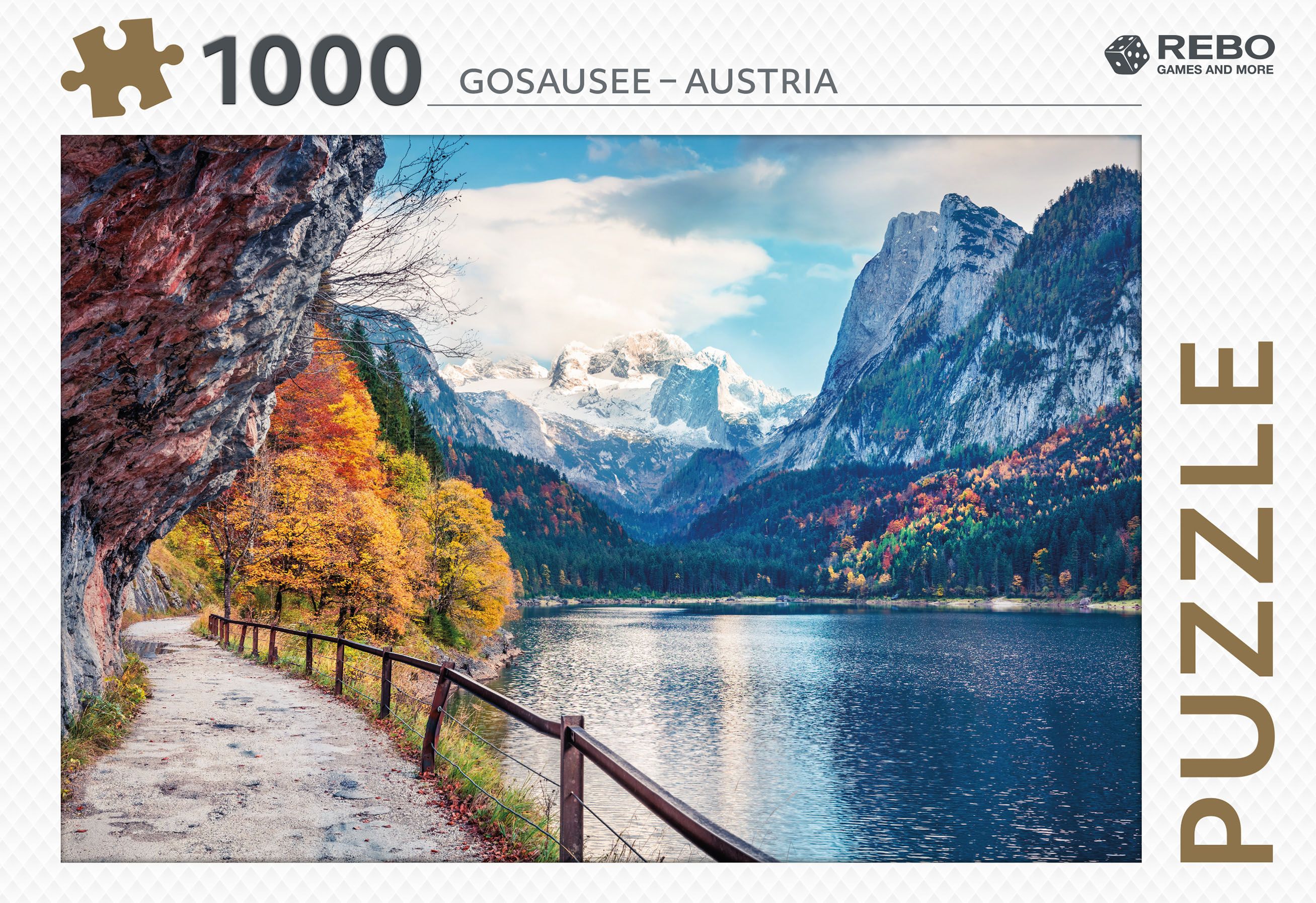 Rebo legpuzzel 1000 stukjes - Gosausee Austria