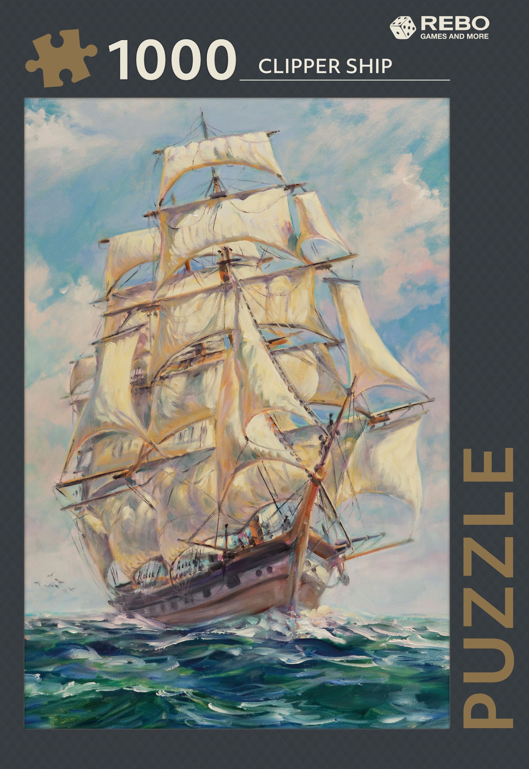 Rebo legpuzzel 1000 stukjes - Clipper Ship