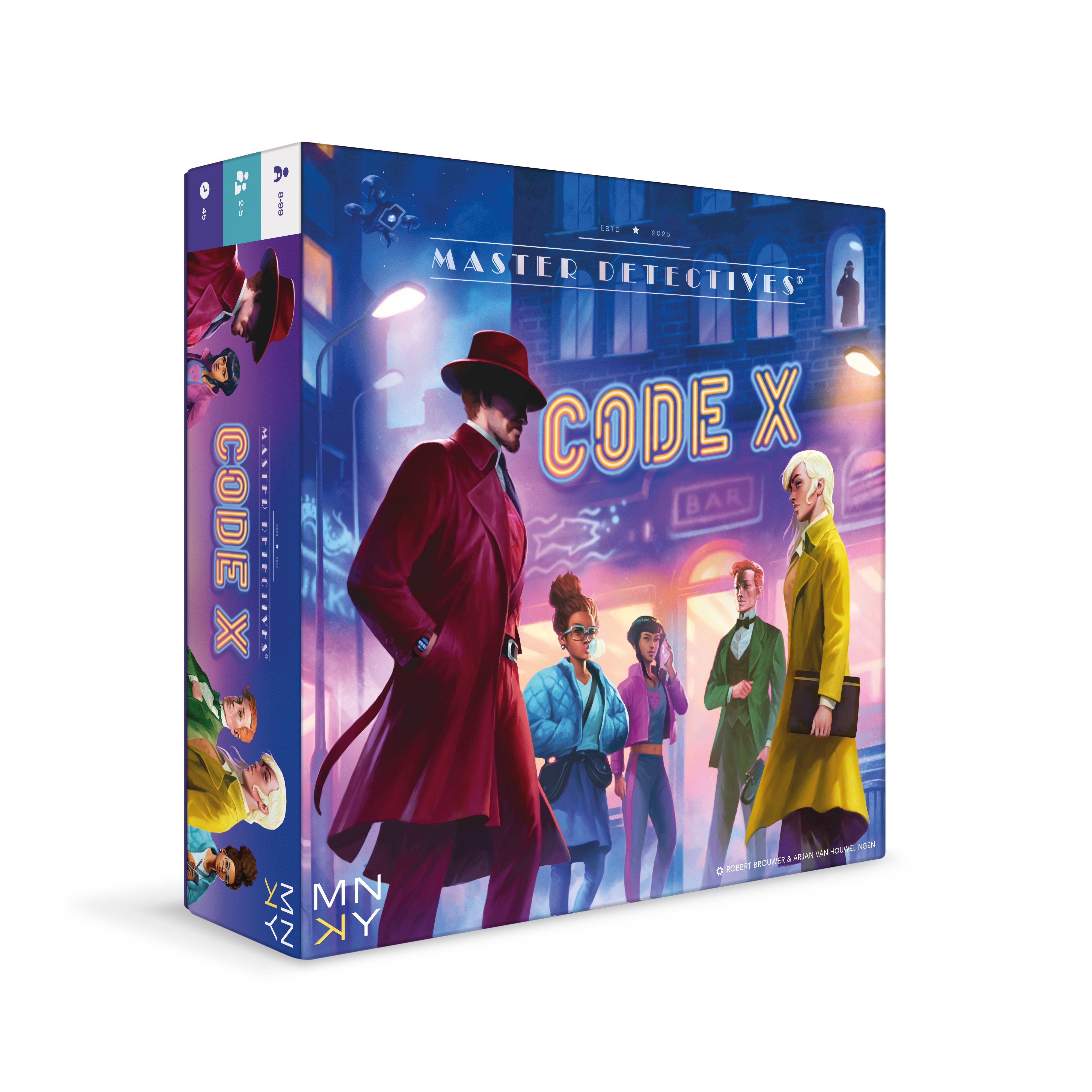 Master Detectives: Code X - Boardgame - Engelstalig