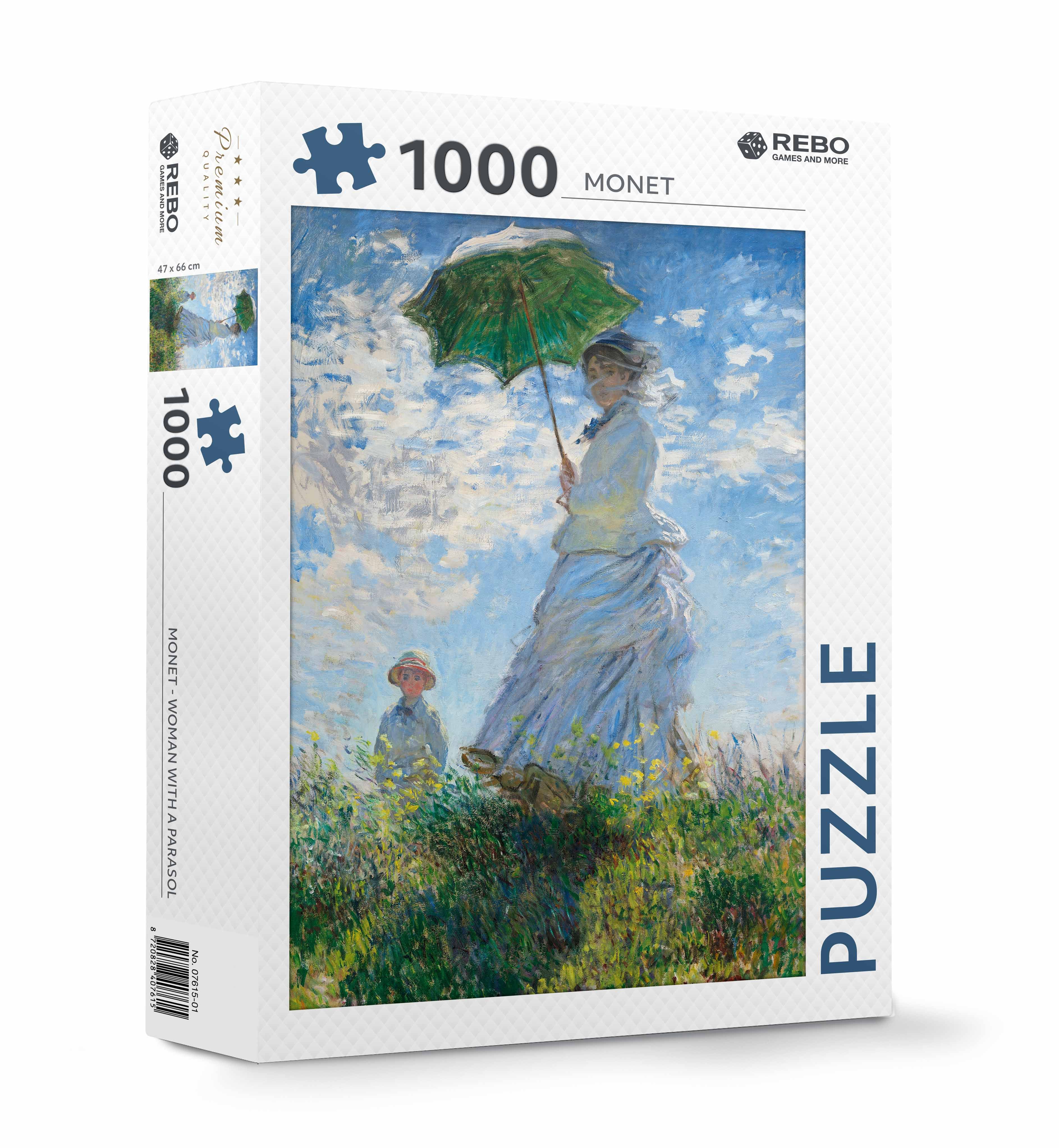 Monet - Woman with a parasol - puzzel 1000 stukjes