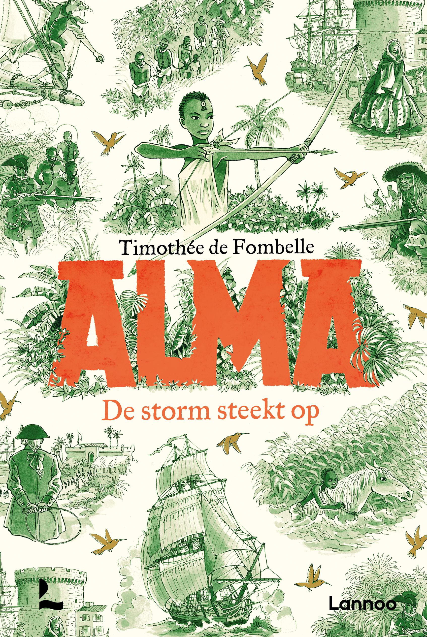 De storm steekt op