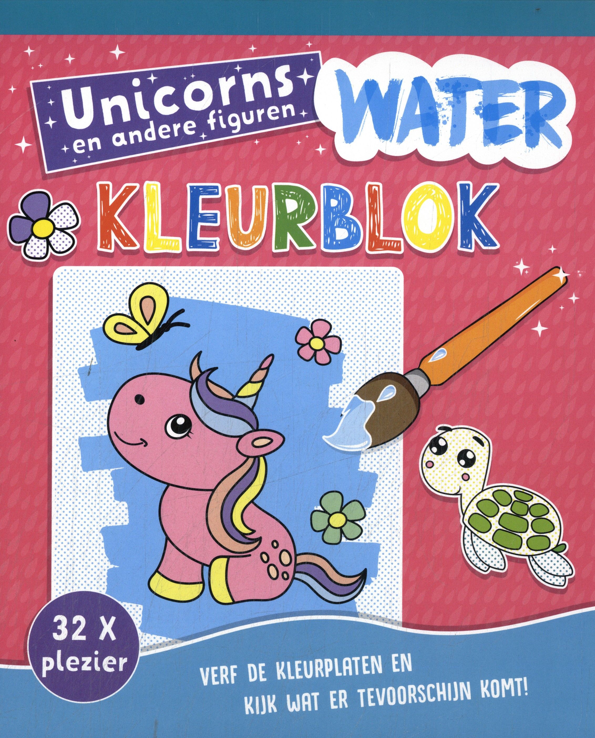 Waterkleurblok Unicorns