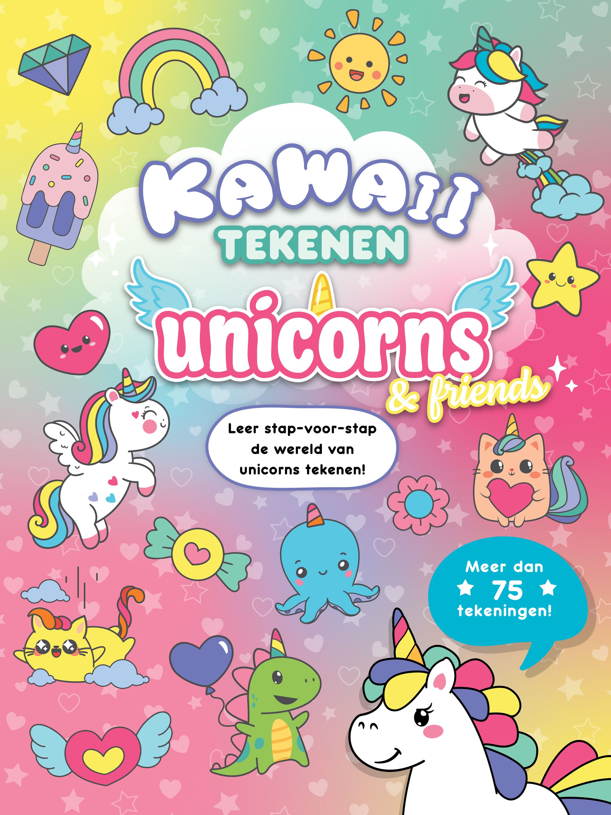 Kawaii tekenen unicorns & friends