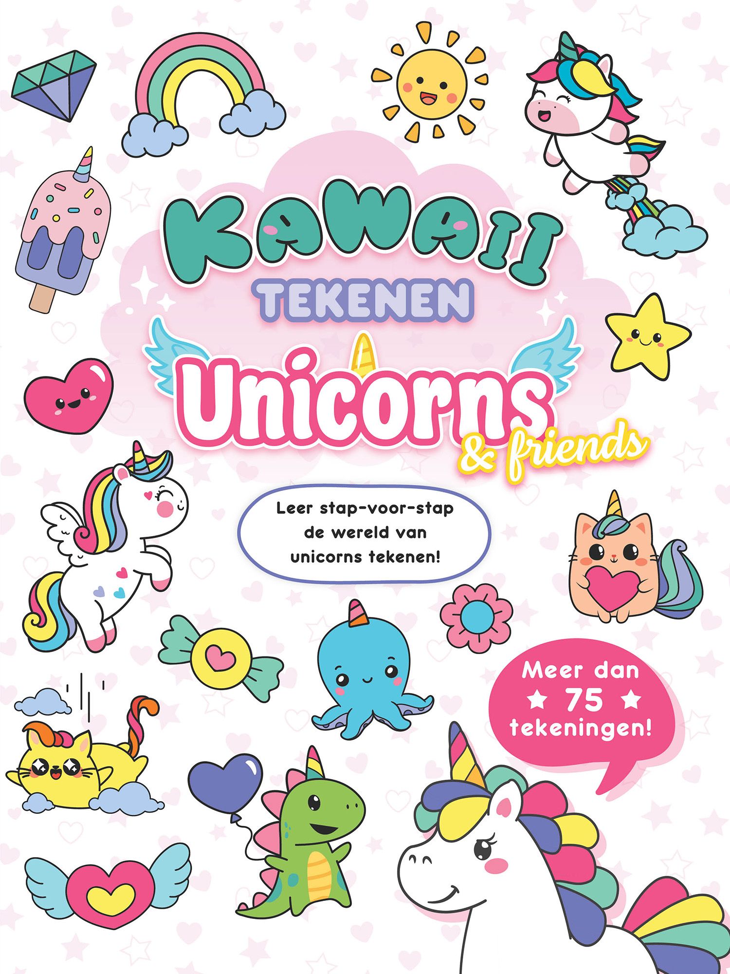 Kawaii tekenen unicorns & friends