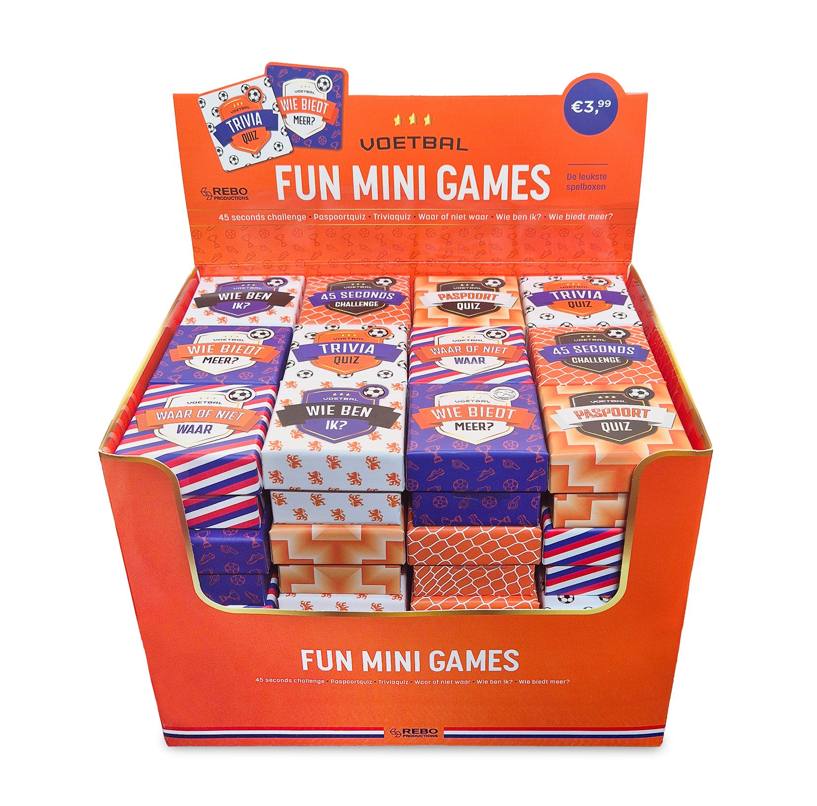 Fun mini games - Display Voetbal 48 games