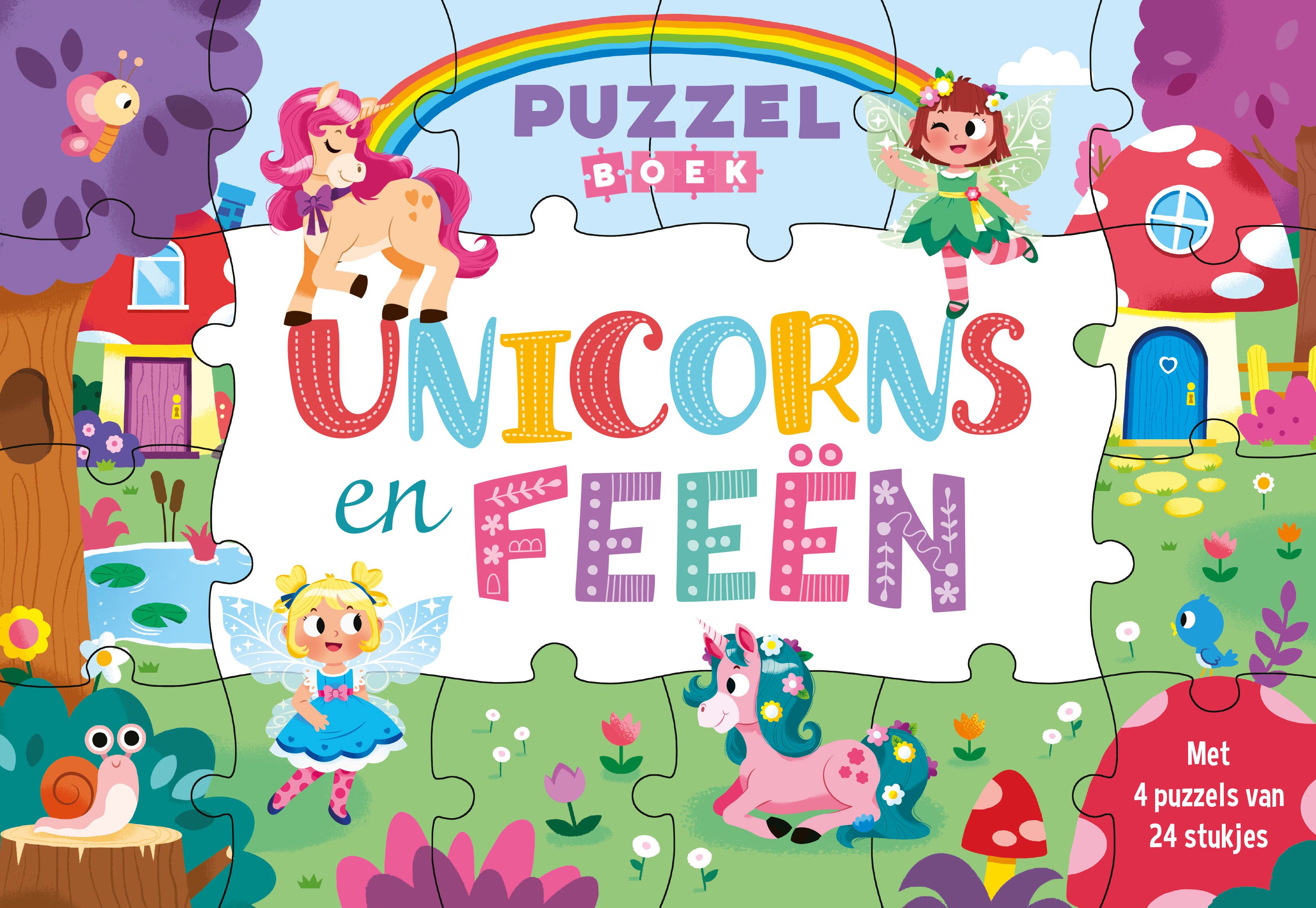 Unicorns en feeën - Puzzelboek